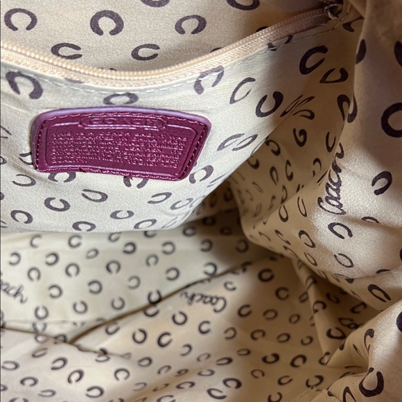 Coach Burgundy and Light Pink Backpack - Picture 9 of 10